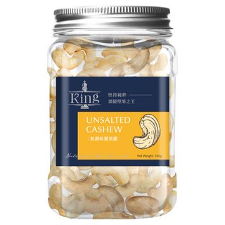盛香珍 king無調味腰果罐, 1個, 350g