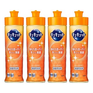 Kao 花王 Cucute 珂珂透 高效濃縮洗碗精 柑橘, 220ml, 4瓶