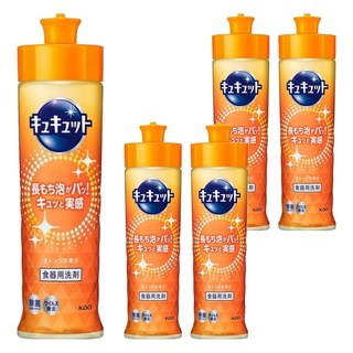 Kao 花王 Cucute 珂珂透 高效濃縮洗碗精 柑橘, 220ml, 5瓶