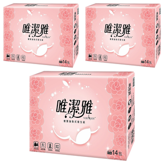 VIRJOY 唯潔雅 抽取式衛生紙 100張, 14包, 3袋