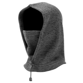 CARET 拉絨連帽圍脖保暖器, 灰色