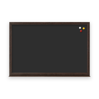 TLC 磁吸復古黑板, 單色, 60 x 40 厘米, 木紋雞翅木