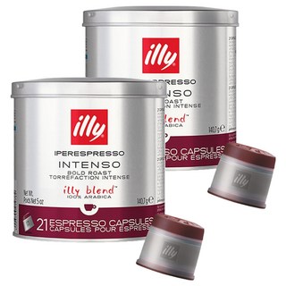 illy 意利 濃郁深焙咖啡膠囊, 6.7g, 21顆, 2個