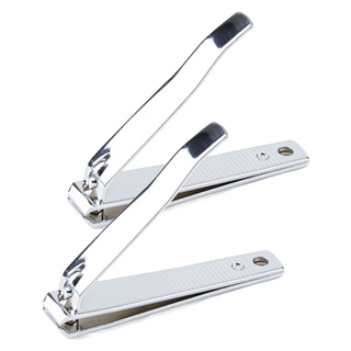 Elvia 一字型指甲剪, 2個, 銀色