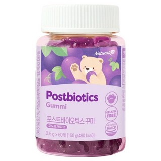 네추럴라이즈 유산균 키즈 꾸미 포도요거트맛, 60정, 1개