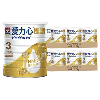 QUAKER 桂格 ProNutro 愛力心 極護幼兒成長奶粉3號 1~3歲, 1.5kg, 12罐