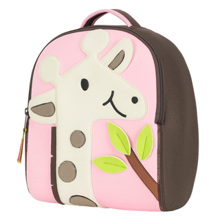 dabbawalla 瓦拉包 造型後背包 - 31x26x18cm, 長頸鹿 粉色 + 白色, 90-120 cm