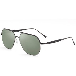 Jeep 偏光波音太陽鏡 CRA6261M5, 黑色(鏡框) + 深綠色(鏡片)