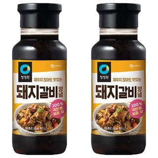 청정원 돼지갈비양념, 500g, 2개