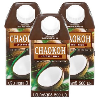 椰奶, 500ml, 3個