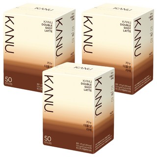KANU 漸層奶香雙倍濃縮拿鐵咖啡, 13.5g, 50條, 3盒