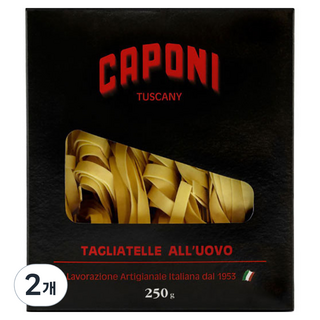 Caponi 雞蛋義大利寬麵, 250g, 2個