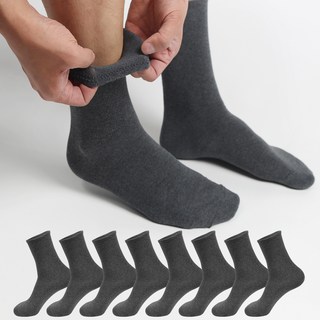 Doobalro 男士用無壓迫不緊繃中筒襪8雙入