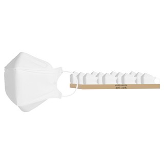 KOREAMASK 立體KF94防塵口罩 L號 白色 - 舒適透氣 有效阻擋粉塵, 6包, 5片