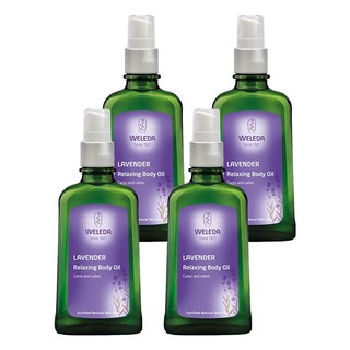 WELEDA 薇蕾德 紓壓按摩油 薰衣草香, 100ml, 4瓶