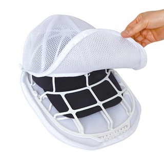 comet 家用多合一帽子專用洗衣網 + 防變形洗衣架套組, 1套, 白色