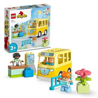 LEGO 樂高 duplo 得寶系列 公車之旅 Set, 含公車、人偶、交通標誌, 1盒