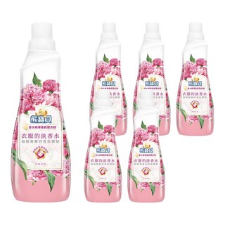 熊寶貝 香水精華柔軟護衣精 典雅玫瑰 中和衣物異味, 700ml, 6瓶