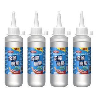 SIMBALION 雄獅 保麗龍膠 GU202, 4瓶