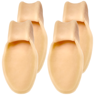 E.dot 拇指外翻矯正矽膠套 膚色 2雙入 拇指護具 足部護理, 8 x 4 x 1.5cm, 1組