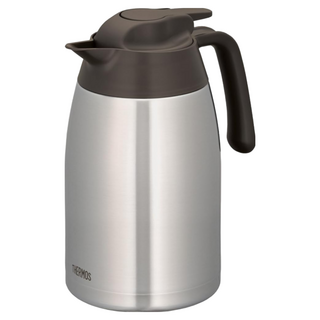 THERMOS 膳魔師 不鏽鋼真空保溫壺, 不鏽鋼色 + 黑色, 1.5L, 1個