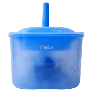 Miiibo 貓咪寶 彩虹寵物飲水機, 1.7L水容量, 藍色, 1個