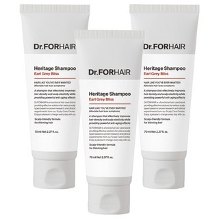 Dr.FORHAIR Earl Grey Bliss豐盈強健髮根洗髮精, 3條, 70ml