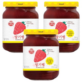 OTTOGI 不倒翁 草莓果醬, 300g, 3罐