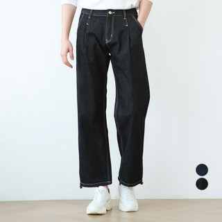 BLUEFORCE 男款 Delphian 原色丹寧寬版素面牛仔褲