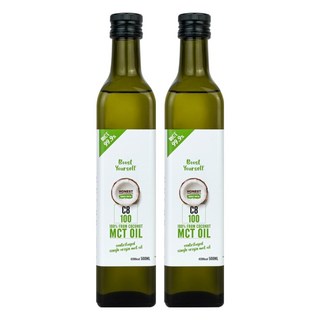 HONEST COCONUT 椰子MCT油 C8, 500ml, 2個