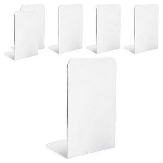 L型書架，6入組，PP塑膠材質，多種顏色可選, 簡約白, 12 x 12 x 18cm
