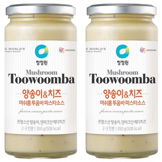 청정원 머쉬룸투움바 파스타소스, 350g, 2개