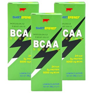 RED COW 紅牛 聰勁即溶BCAA 5000mg 檸檬口味, 26g, 3盒