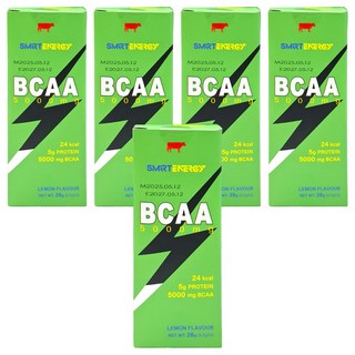 RED COW 紅牛 聰勁即溶BCAA 5000mg 檸檬口味, 26g, 5盒