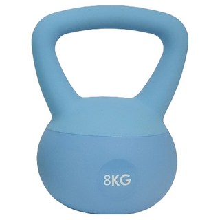 FOSO 8公斤壺鈴 小啞鈴(藍),1入，居家健身器材，核心訓練，重量訓練
