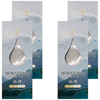 AQUA MASK 水舞生醫 莫蘭迪系列 醫療用口罩 成人用 KF94, 孤煙, 10片, 4盒