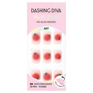 데싱디바 매직프레스 네일팁, 1개, 미니 토마토