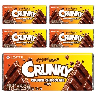 LOTTE 樂天 脆心巧克力, 34g, 5片