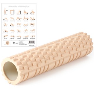 아리프 3D 지압 폼롤러, 텐더코랄, 1개