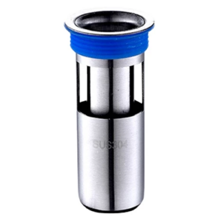 不銹鋼防臭地漏，附矽膠圈、過濾網, 小(3.2~5.4 x 9.4cm), 1組