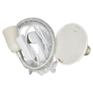 夾式植物燈 E27 LED燈 單頭 200植物燈 夾5cm厚物體, 白色