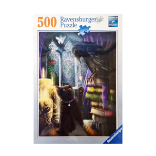 Ravensburger 維寶 拼圖 12歲以上, 烏鴉與黑貓, 500片, 1盒