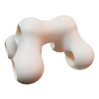 MICHAEL FITNESS 麥克健身 頸椎按摩枕 白色 牽引按摩, 128 x 115 x 84mm, 1個