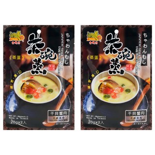 金錢豹 日式茶碗蒸蛋粉 干貝蟹肉, 40g, 2袋