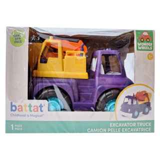 battat toys 科育 金勾臂怪手 挖土機卡車, 1個, 30.5 x 17 x 19.5cm