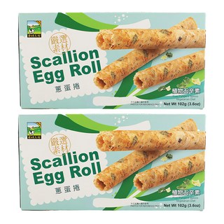 食材工坊 蔥蛋捲 嚴選素材 植物五辛素, 102g, 2盒