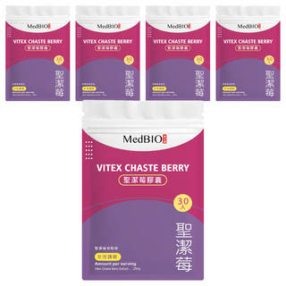 MedBIO 美百優 聖潔莓膠囊 30顆 5包, 500mg