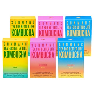 선망 콤부차 체험팩 레몬 + 자몽 + 파인애플 세트, 5g, 10개입, 6개