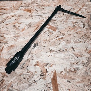 ANGLE 伸縮碳纖維燈桿組 可調式夾具 地釘固定 旋轉調整高度, 黑色, 1組