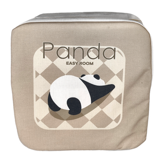 Mega 可愛熊貓加厚海綿座椅增高墊 米白, 38 x 38 x 10cm